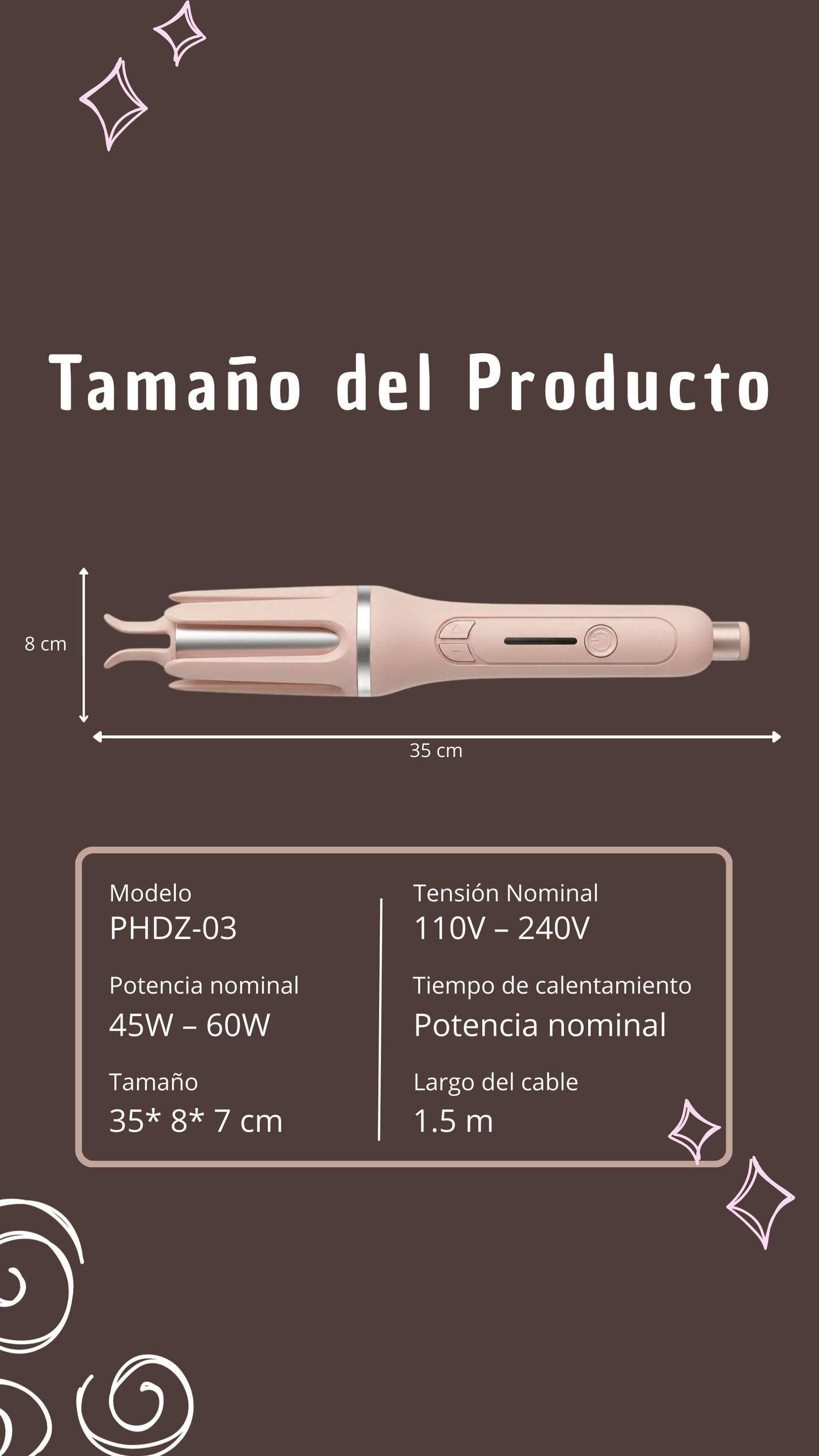 Rizador Automatico de Cabello