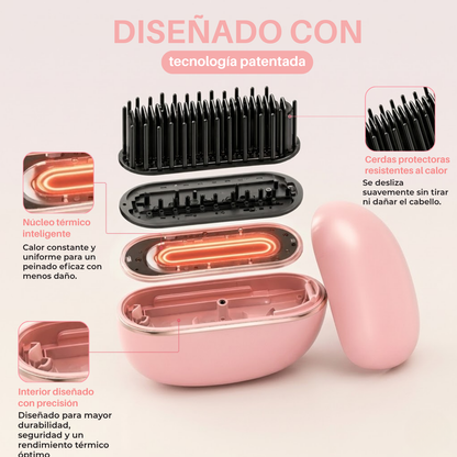 Cepillo Alisador de cabello Premium